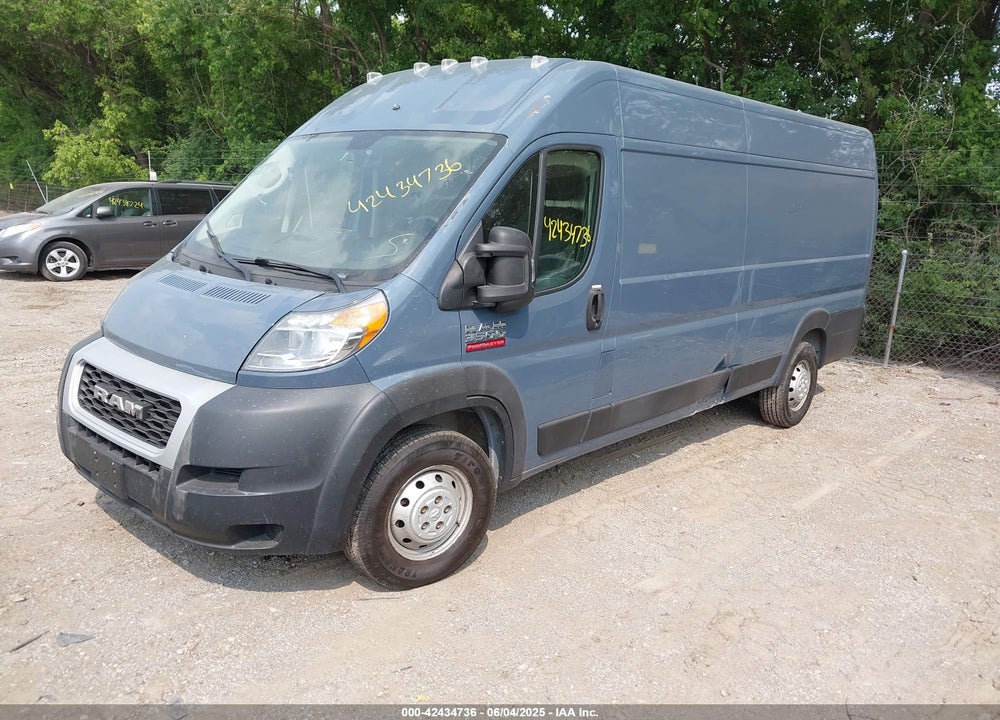2019 RAM PROMASTER 3500 CARGO VAN HIGH ROOF 159 WB EXT VIN: 3C6URVJG8KE558731