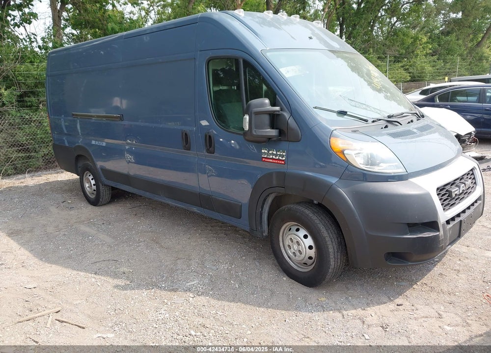 2019 RAM PROMASTER 3500 CARGO VAN HIGH ROOF 159 WB EXT VIN: 3C6URVJG8KE558731