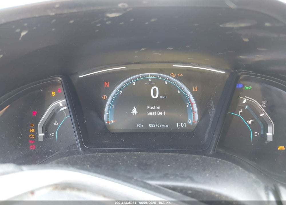 2019 HONDA CIVIC VIN: 19XFC2F62KE003078