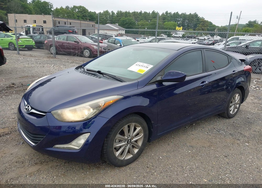 2014 HYUNDAI ELANTRA VIN: 5NPDH4AE6EH498727