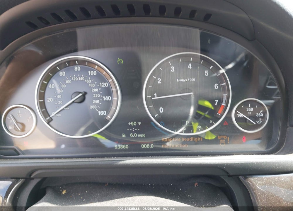 2014 BMW 5 SERIES VIN: WBA5B1C51ED475862