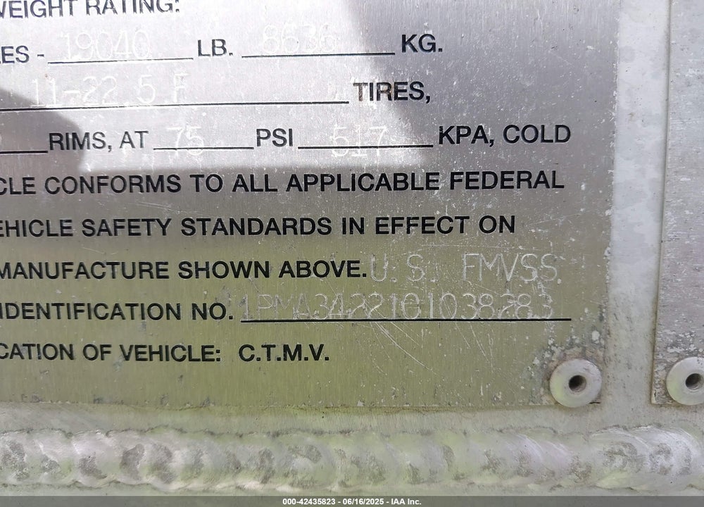 2012 POLAR TANK VIN: 1PMA34221C1038283