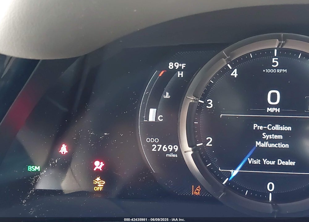 2022 LEXUS ES 350 F-SPORT VIN: 58AGZ1B19NU122120