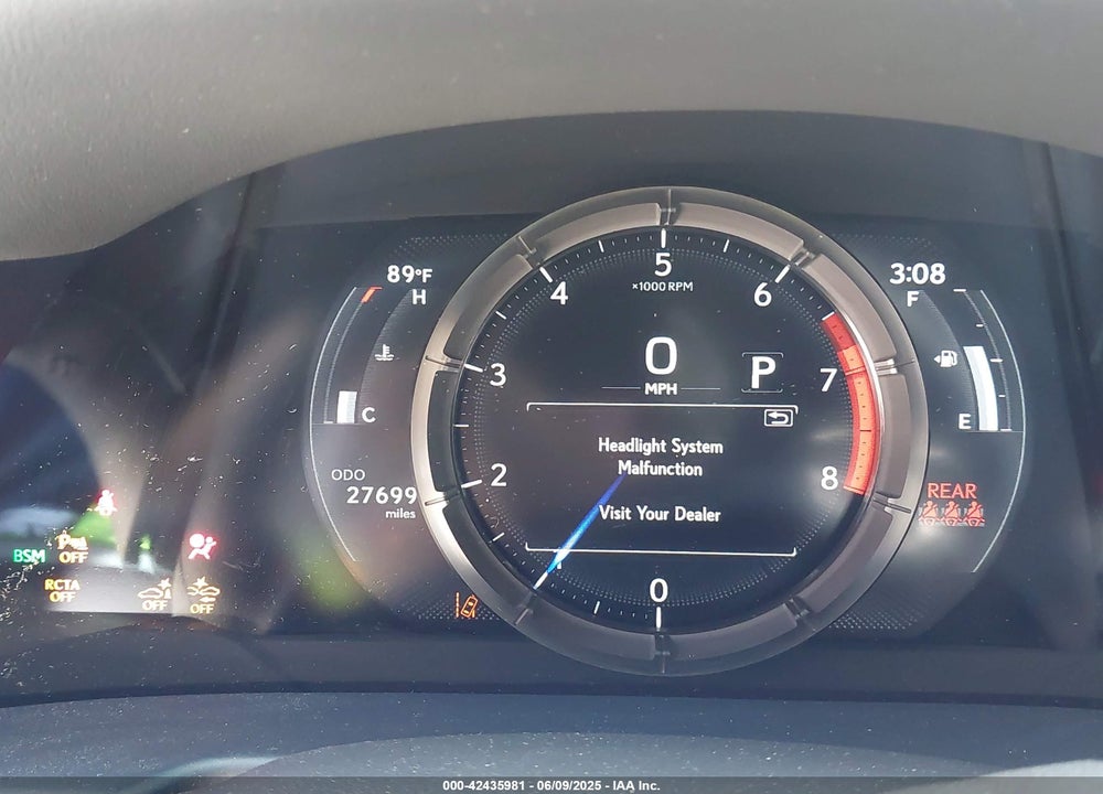 2022 LEXUS ES 350 F-SPORT VIN: 58AGZ1B19NU122120