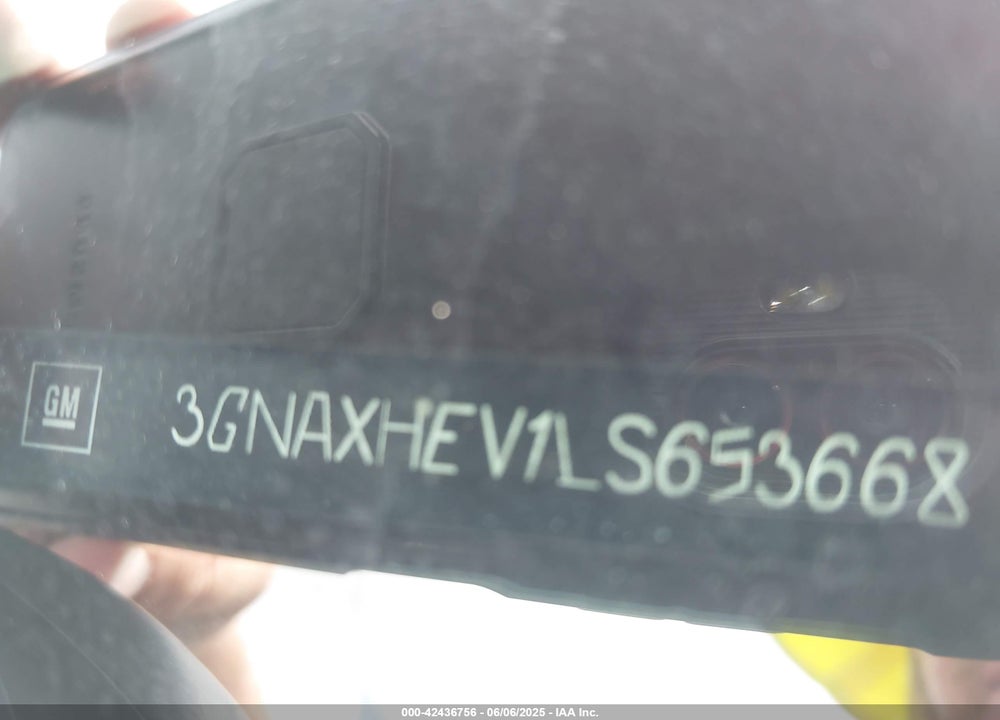 2020 CHEVROLET EQUINOX FWD LS VIN: 3GNAXHEV1LS653668