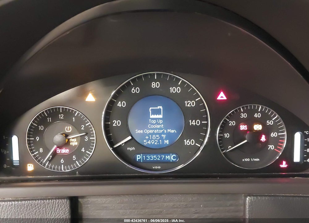 2009 MERCEDES-BENZ CLK 550 VIN: WDBTJ72H09F265130