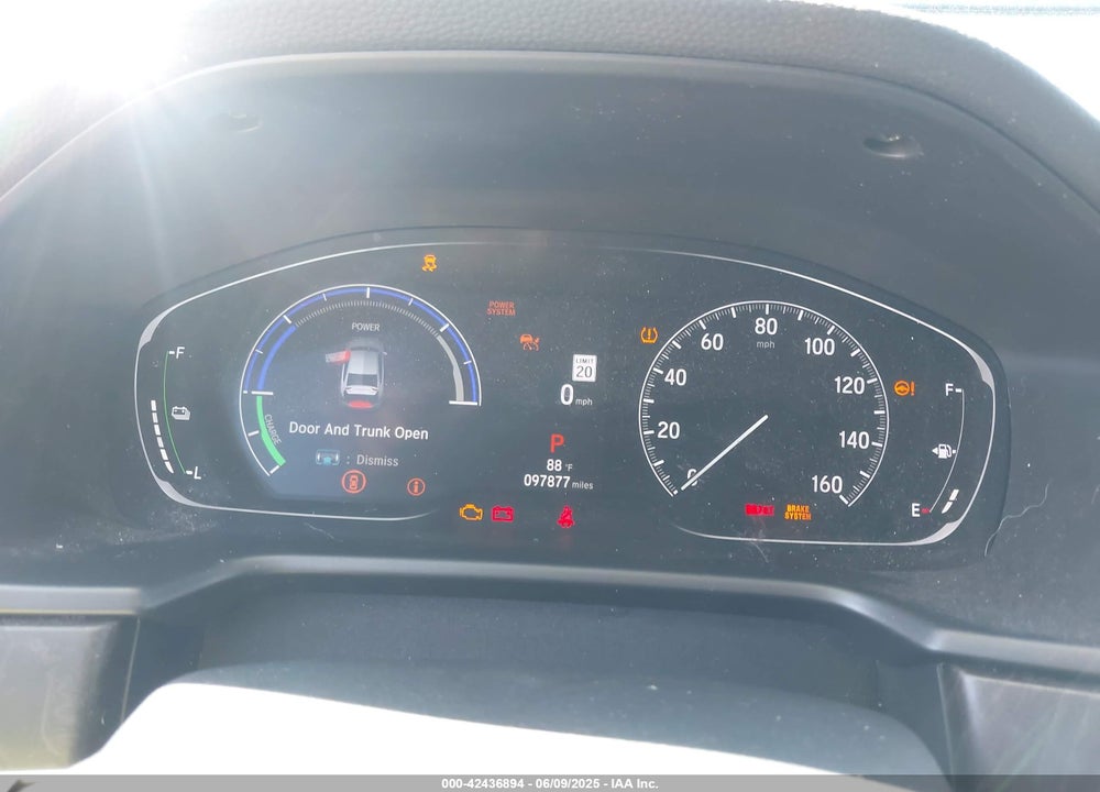 2022 HONDA ACCORD HYBRID EX-L VIN: 1HGCV3F58NA019403