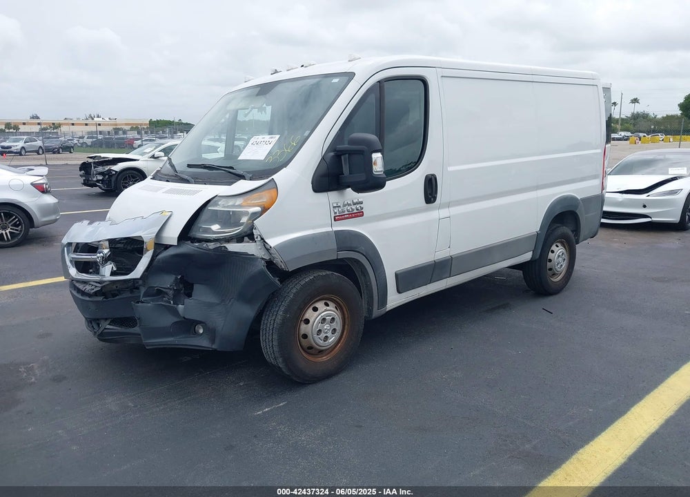 2017 RAM PROMASTER 1500 LOW ROOF 118 WB VIN: 3C6TRVNG1HE509563