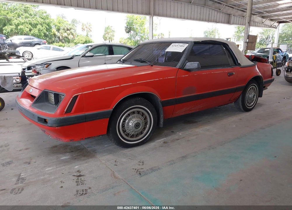 1986 FORD MUSTANG LX/GT VIN: 1FABP2738GF131495