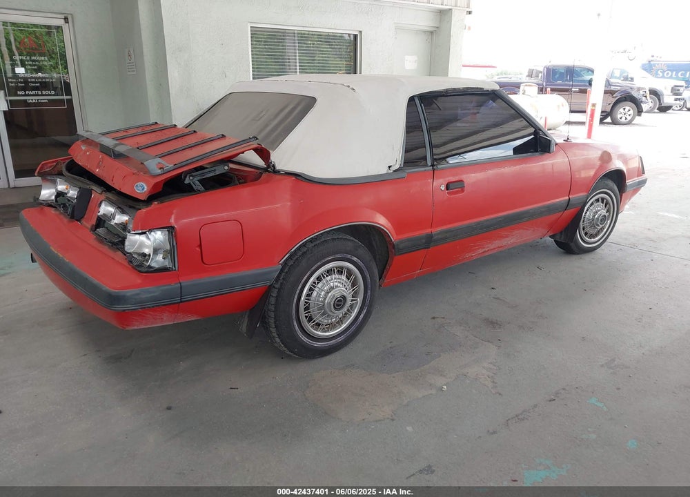1986 FORD MUSTANG LX/GT VIN: 1FABP2738GF131495