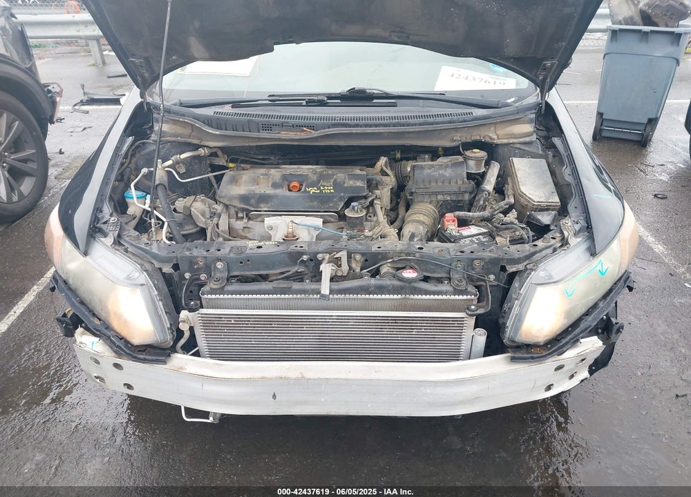 2012 HONDA CIVIC LX VIN: 19XFB2F52CE109834