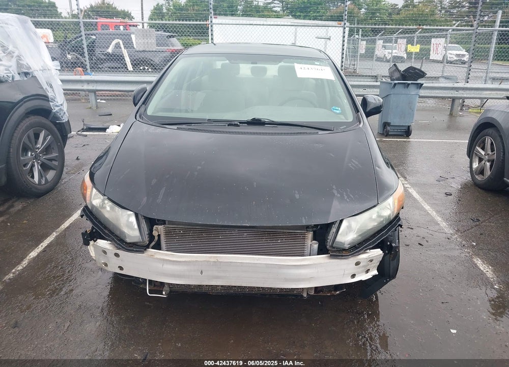 2012 HONDA CIVIC LX VIN: 19XFB2F52CE109834