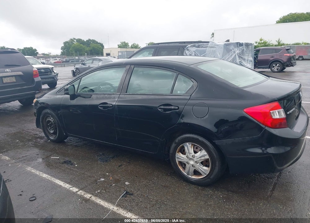 2012 HONDA CIVIC LX VIN: 19XFB2F52CE109834