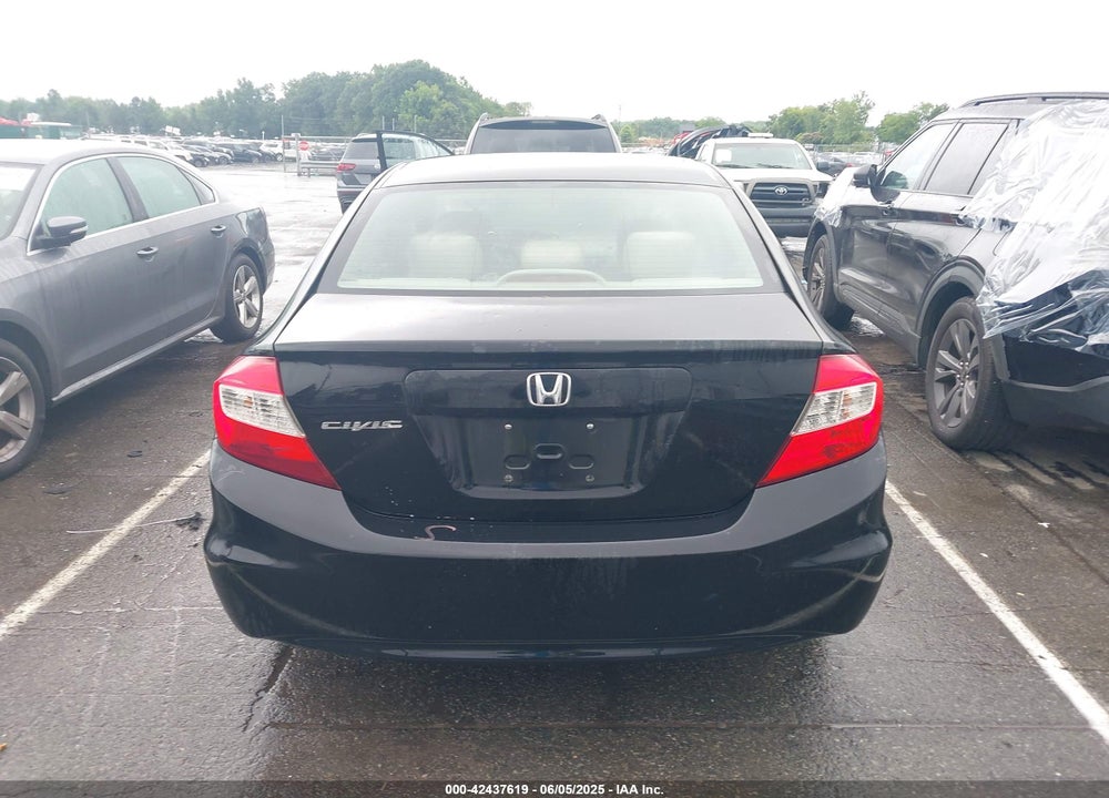 2012 HONDA CIVIC LX VIN: 19XFB2F52CE109834
