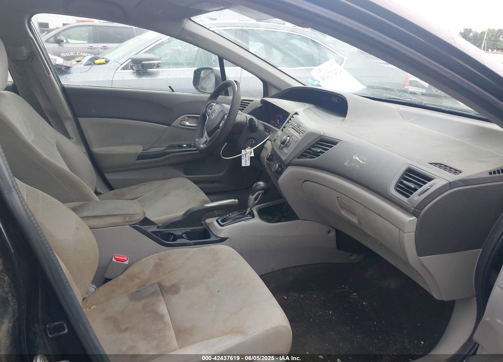 2012 HONDA CIVIC LX VIN: 19XFB2F52CE109834
