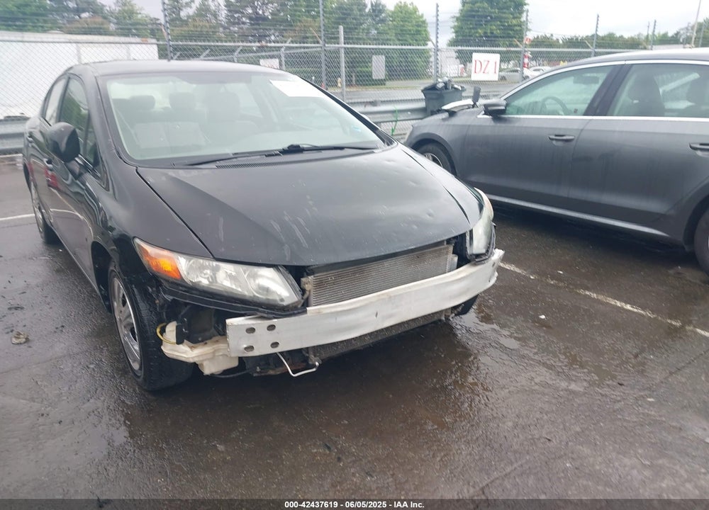2012 HONDA CIVIC LX VIN: 19XFB2F52CE109834