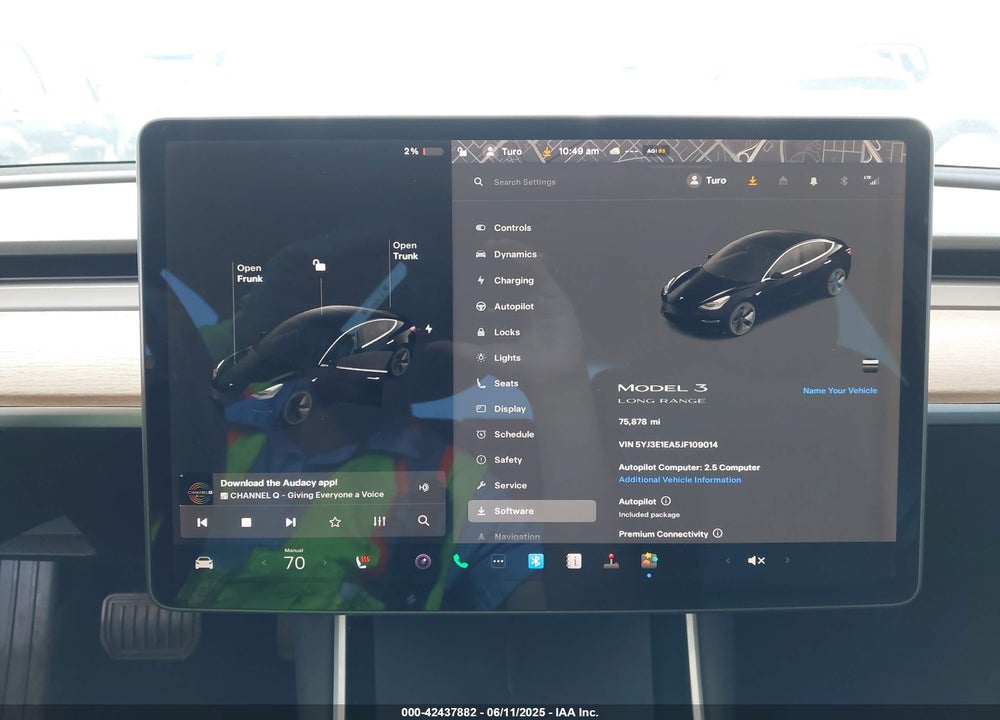 2018 TESLA MODEL 3 VIN: 5YJ3E1EA5JF109014