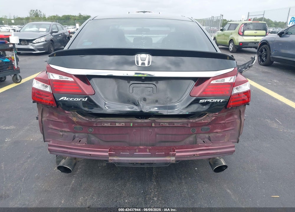 2016 HONDA ACCORD SPORT VIN: 1HGCR2F53GA102786