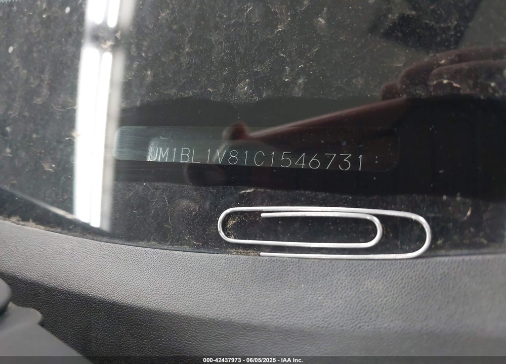 2012 MAZDA 3 VIN: JM1BL1V81C1546731