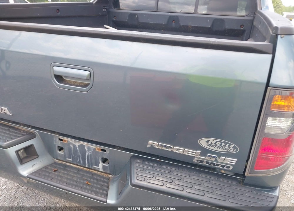 2007 HONDA RIDGELINE RTL VIN: 2HJYK16597H537781