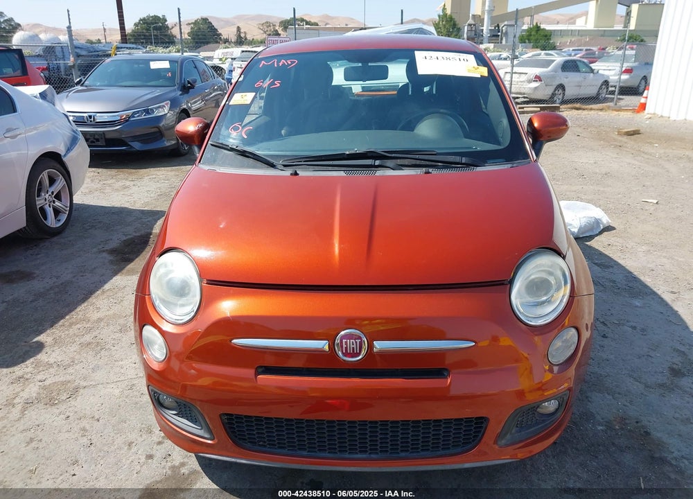 2012 FIAT 500 SPORT VIN: 3C3CFFBR8CT109036