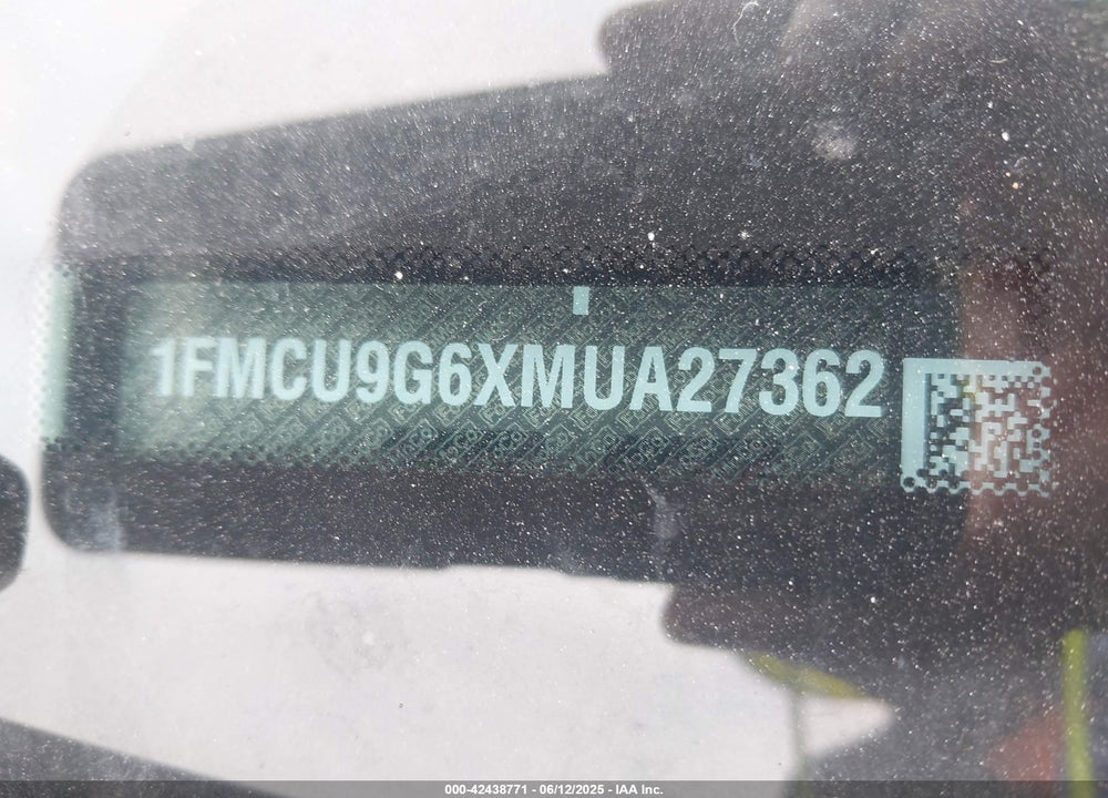 2021 FORD ESCAPE SE VIN: 1FMCU9G6XMUA27362