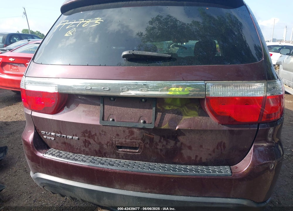 2012 DODGE DURANGO VIN: 1C4RDJAG5CC172783