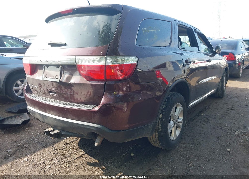 2012 DODGE DURANGO VIN: 1C4RDJAG5CC172783