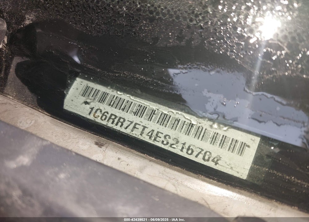 2014 RAM 1500 VIN: 1C6RR7FT4ES216704