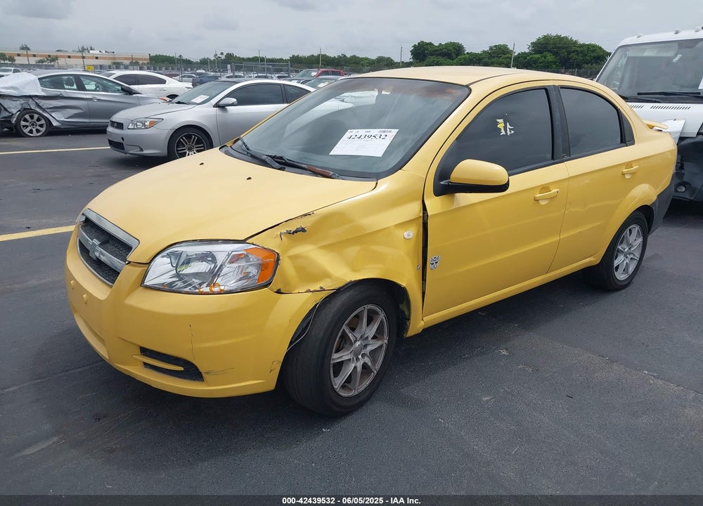 2007 CHEVROLET AVEO LS VIN: KL1TD56687B165410