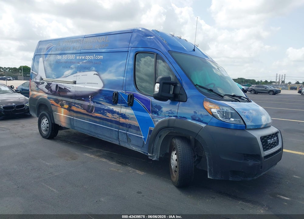 2021 RAM PROMASTER 2500 HIGH ROOF 159 WB VIN: 3C6LRVDG8ME523553