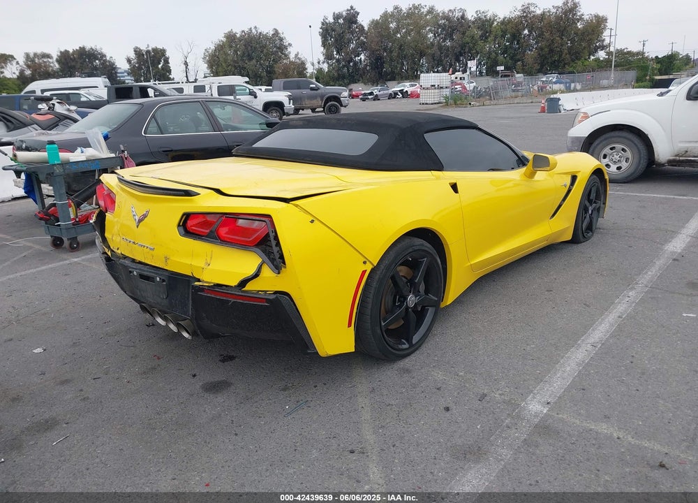 2014 CHEVROLET CORVETTE STINGRAY VIN: 1G1YF3D74E5108425