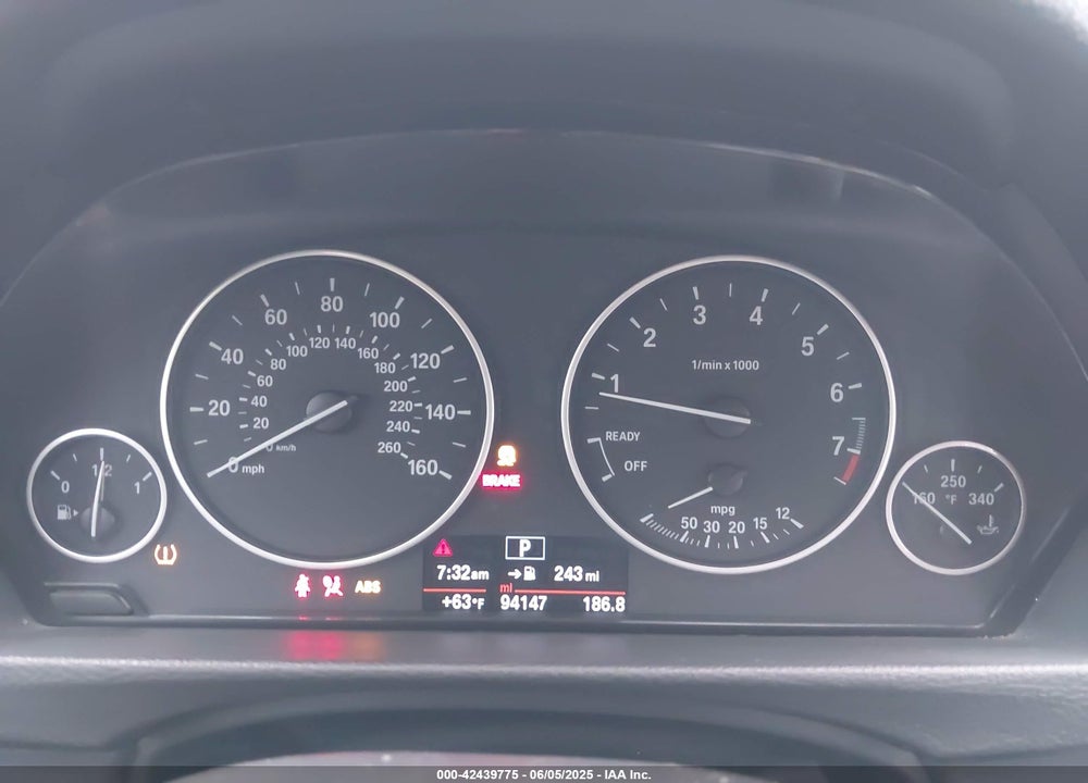 2015 BMW 3 SERIES VIN: WBA3C1C5XFK123459