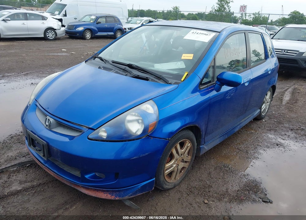 2007 HONDA FIT SPORT VIN: JHMGD38637S009320