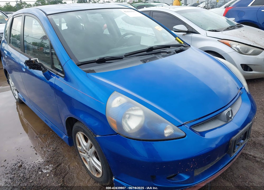 2007 HONDA FIT SPORT VIN: JHMGD38637S009320