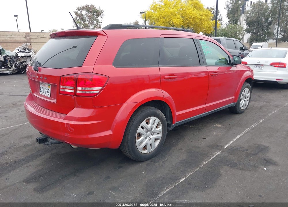 2016 DODGE JOURNEY VIN: 3C4PDCAB1GT237887