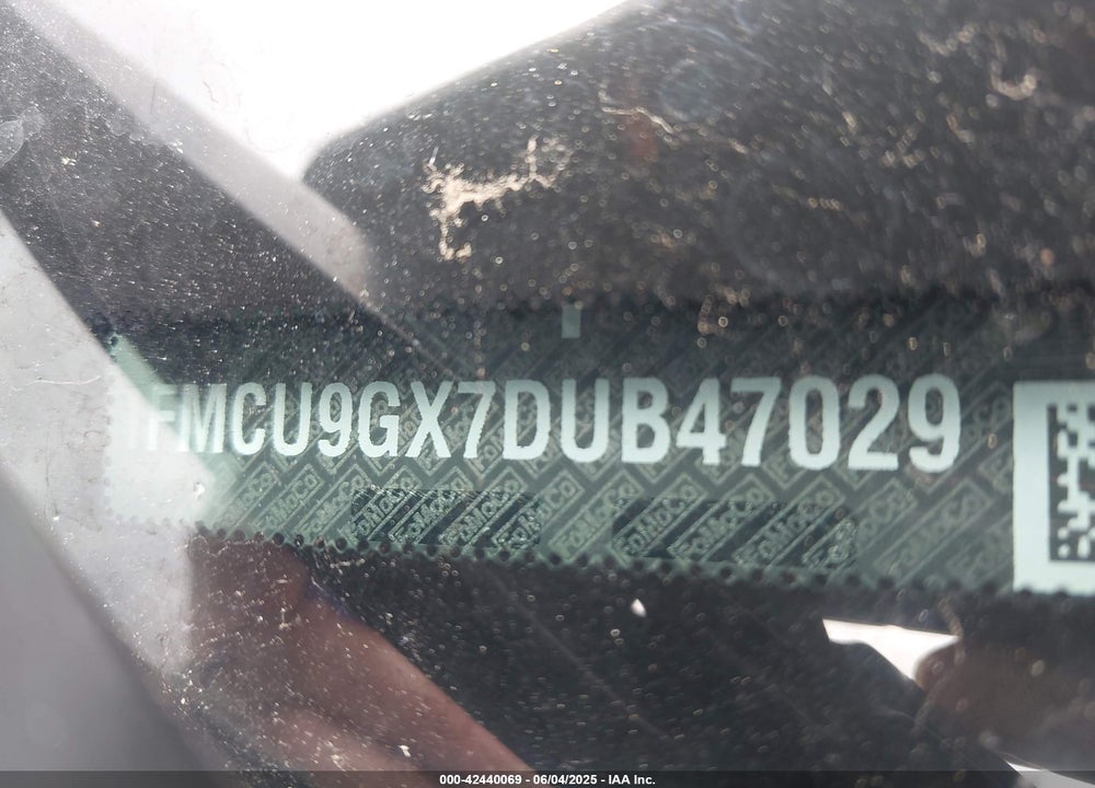 2013 FORD ESCAPE SE VIN: 1FMCU9GX7DUB47029