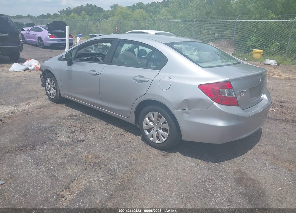 2012 HONDA CIVIC LX VIN: 2HGFB2F59CH334631