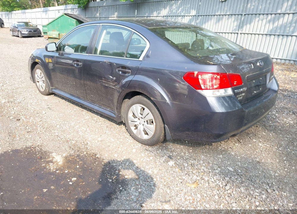 2010 SUBARU LEGACY 2.5I VIN: 4S3BMBA69A3221933