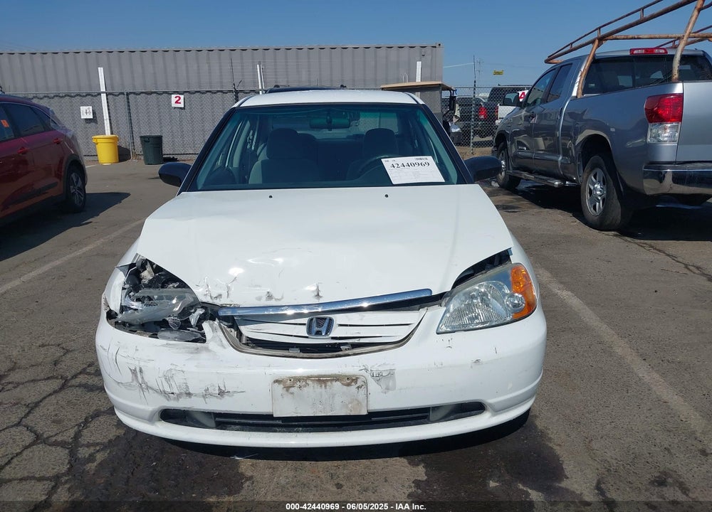 2001 HONDA CIVIC DX VIN: 1HGES16241L019974