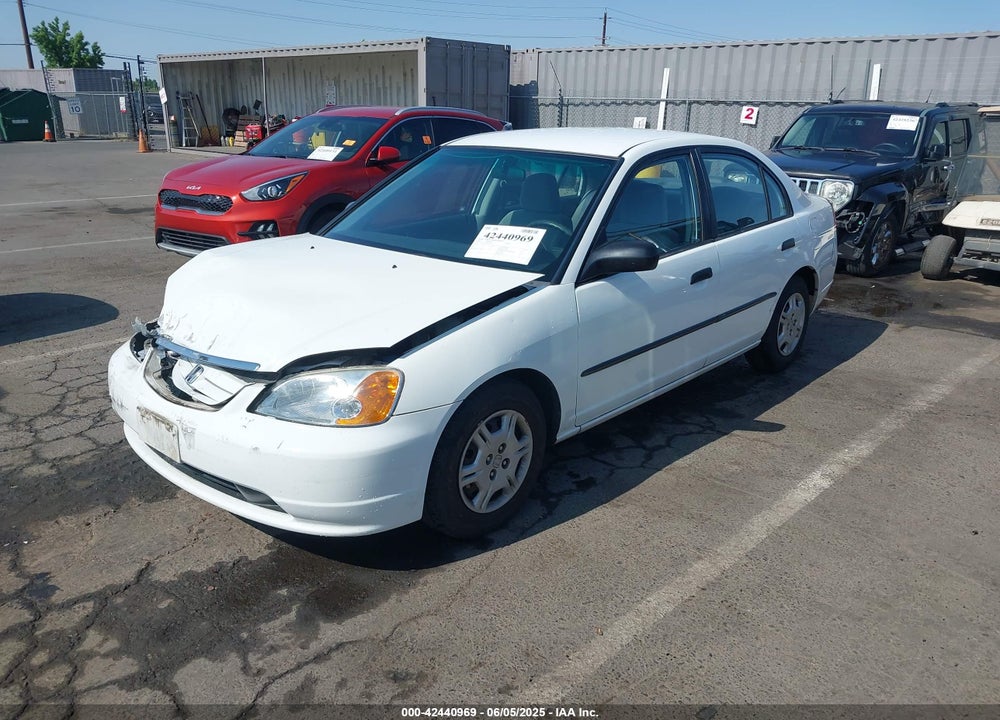 2001 HONDA CIVIC DX VIN: 1HGES16241L019974