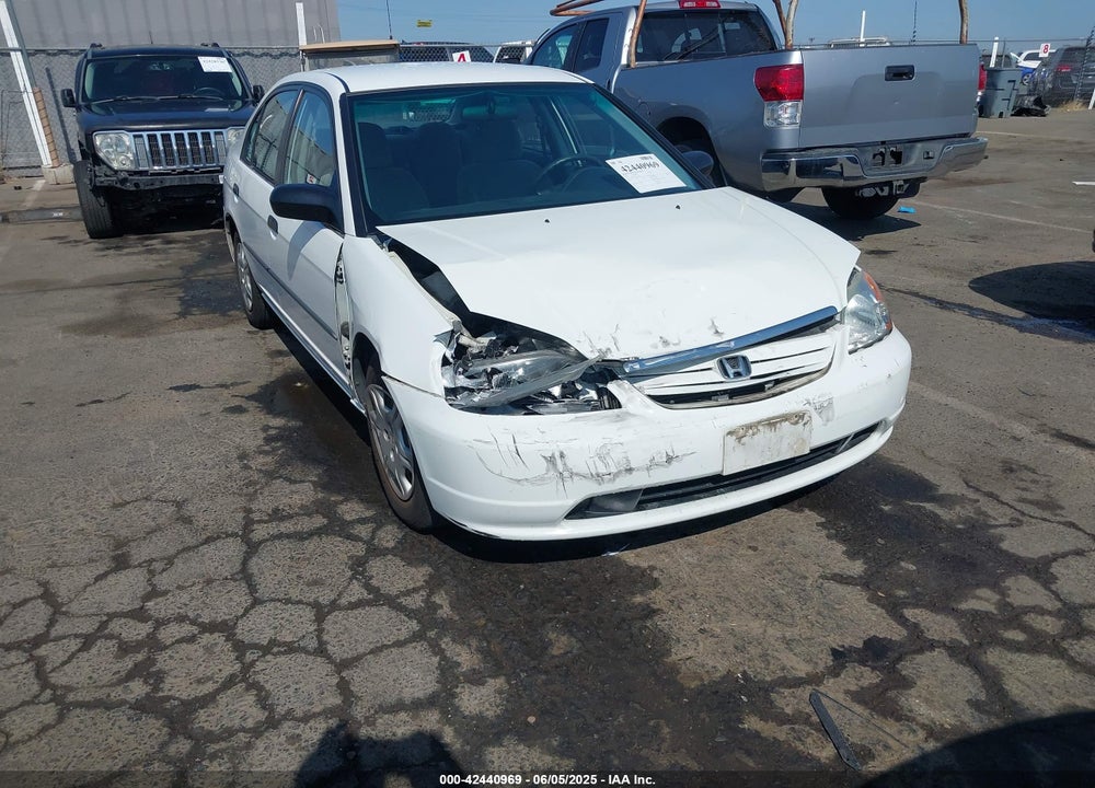 2001 HONDA CIVIC DX VIN: 1HGES16241L019974