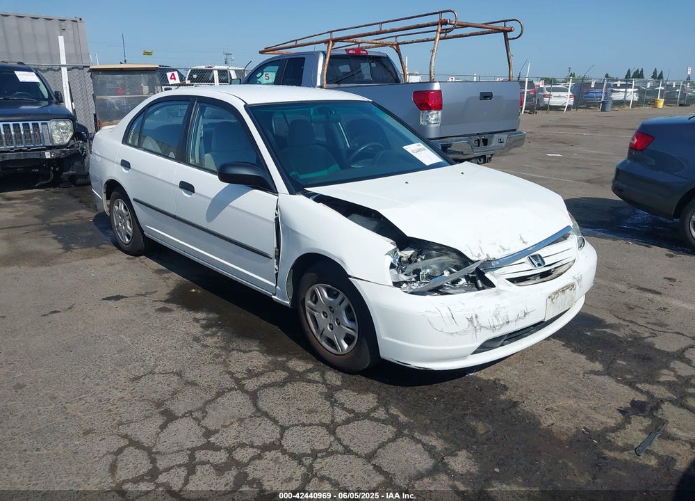 2001 HONDA CIVIC DX VIN: 1HGES16241L019974