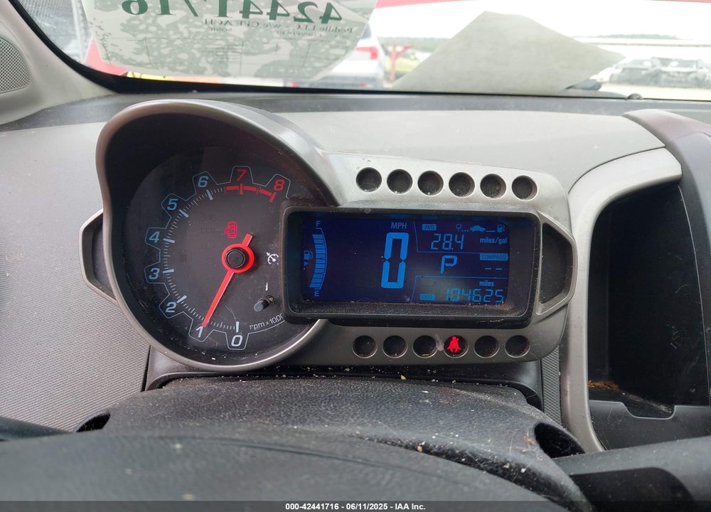 2014 CHEVROLET SONIC VIN: 1G1JC5SH2E4179629