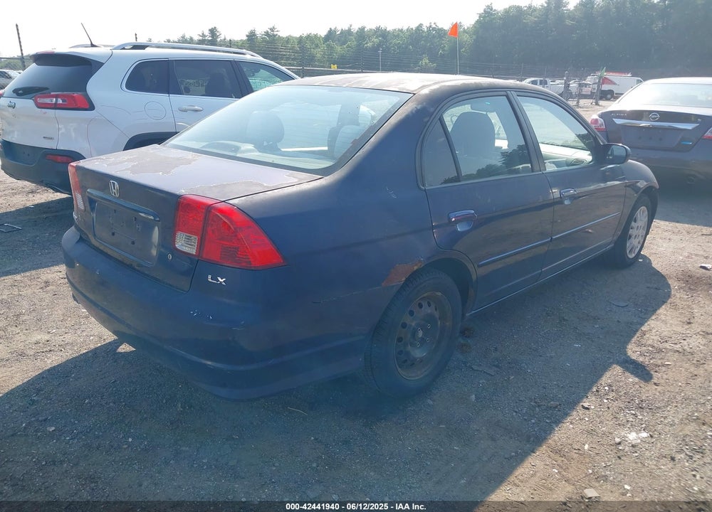 2005 HONDA CIVIC LX VIN: 2HGES16535H602341