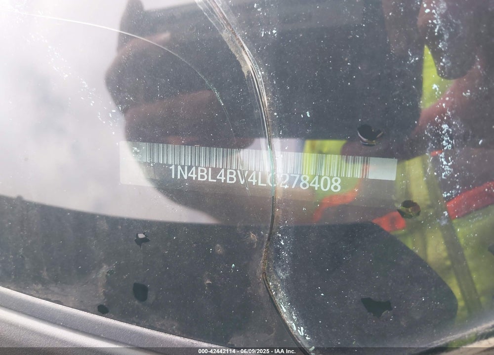 2020 NISSAN ALTIMA VIN: 1N4BL4BV4LC278408