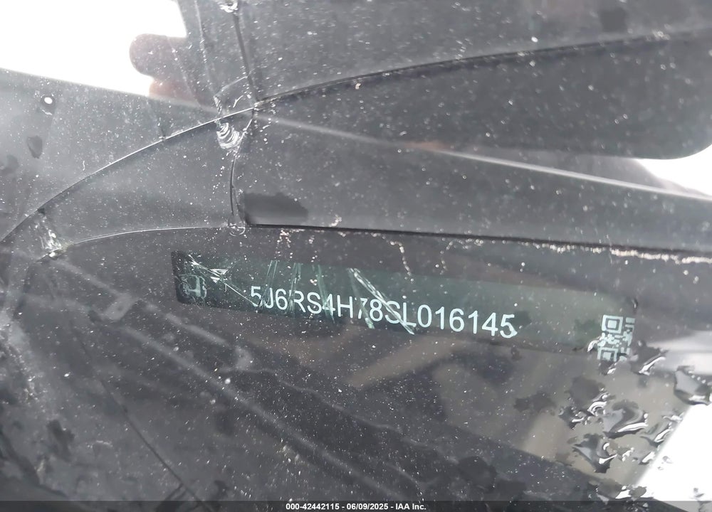 2025 HONDA CR-V VIN: 5J6RS4H78SL016145