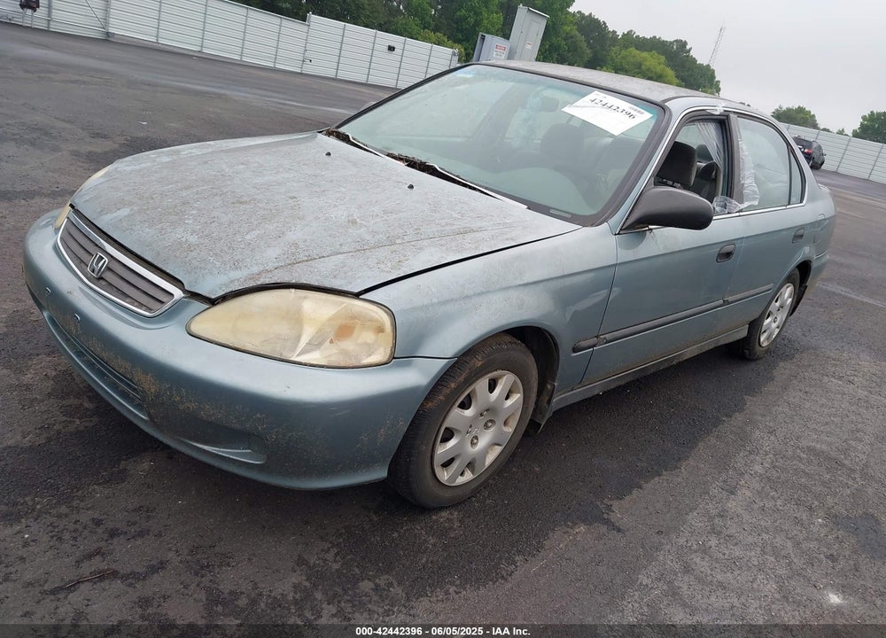 2000 HONDA CIVIC LX VIN: 2HGEJ6674YH599875