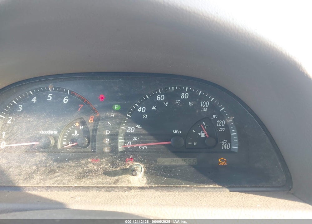 2002 TOYOTA CAMRY XLE V6 VIN: JTDBF30K120030783