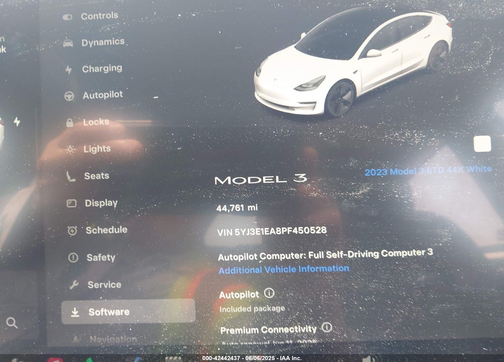 2023 TESLA MODEL 3 VIN: 5YJ3E1EA8PF450528
